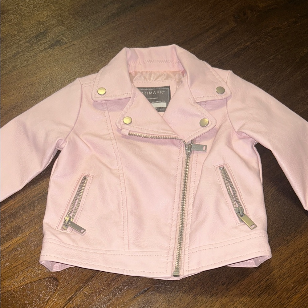 Primark Light Pink Kids Moto Jacket